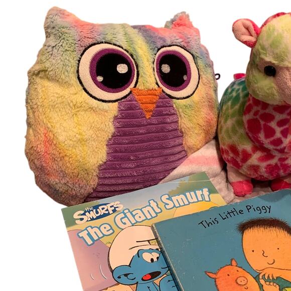 Queen Barb Troll Rainbow Llama Stuffed Owl Fuzzy Childs Book Plush Toy Lot - Picture 2 of 3